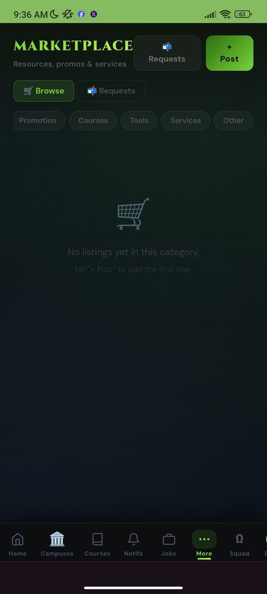 High Society marketplace